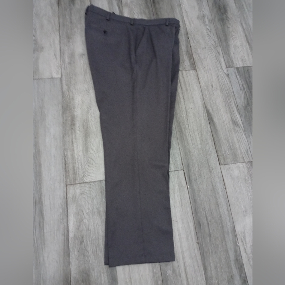 GREG NORMAN COLLECTION GRAY STRETCH DRESS PANTS 40X30